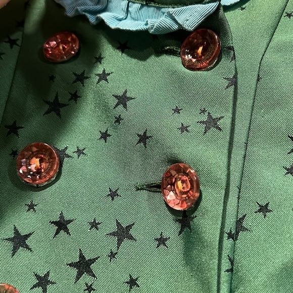 Matilda Jane Constellation Little Girl Dress in Green and Turquoise - Picture 9 of 11